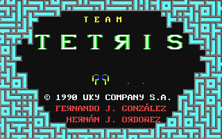Team Tetris Title Screen